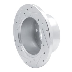 Dodge Sprinter 3500 Brake Rotor (1) - Rear - R1 Concepts - Drilled & Slotted - Silver - `02-`18